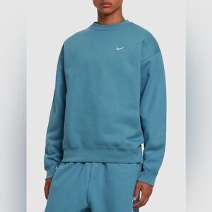 Nike Solo Swoosh Cotton Crewneck Sweatshirt With Emboidered Swoosh Size XXL